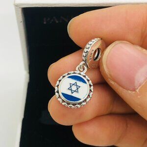 ✨🔥Pandora Israel Flag Charm S925 Sterling Silver |Charm For Bracelet